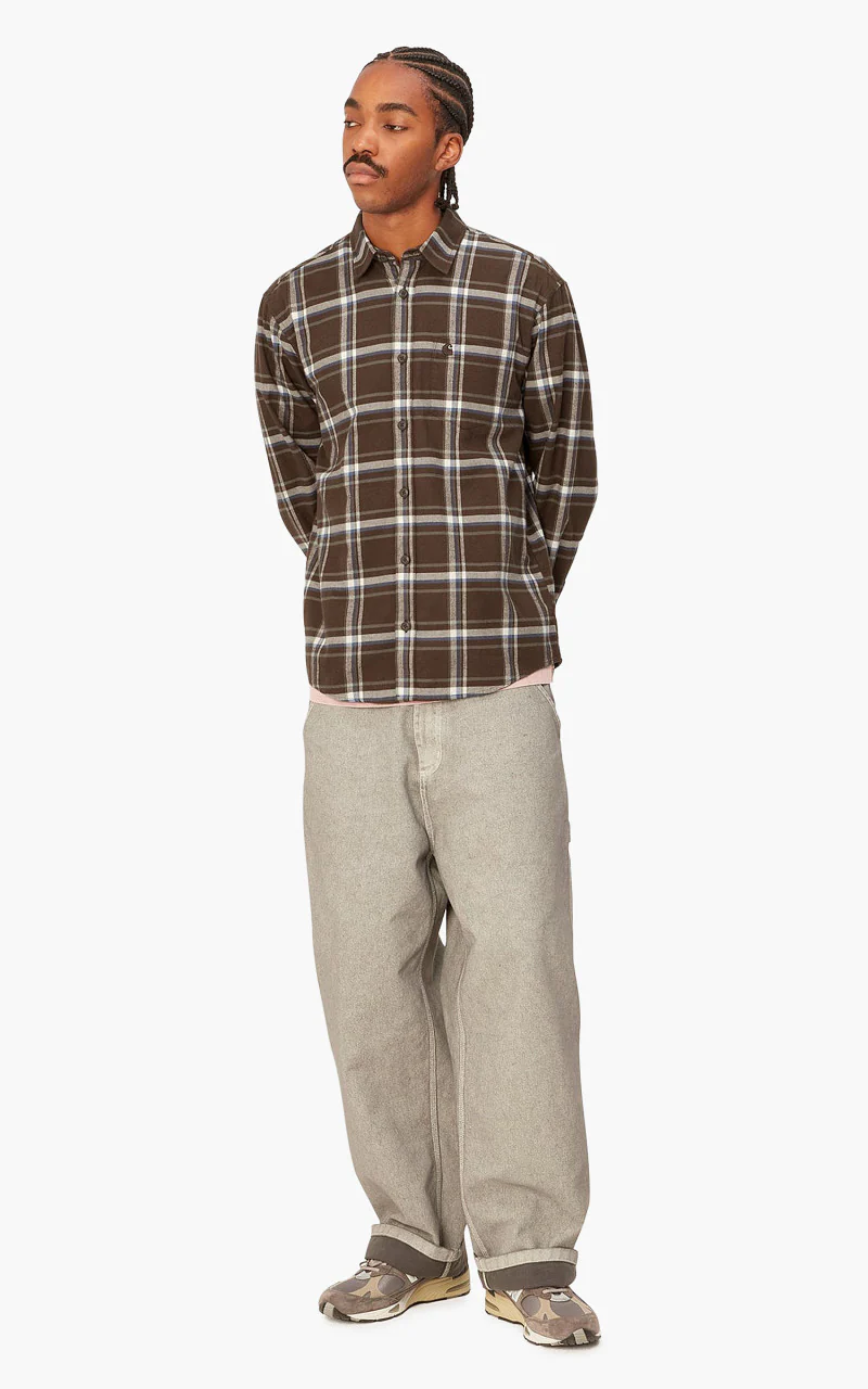 Carhartt WIP L/S Barten Shirt Barten Check Buckeye/Buckeye - Image 2