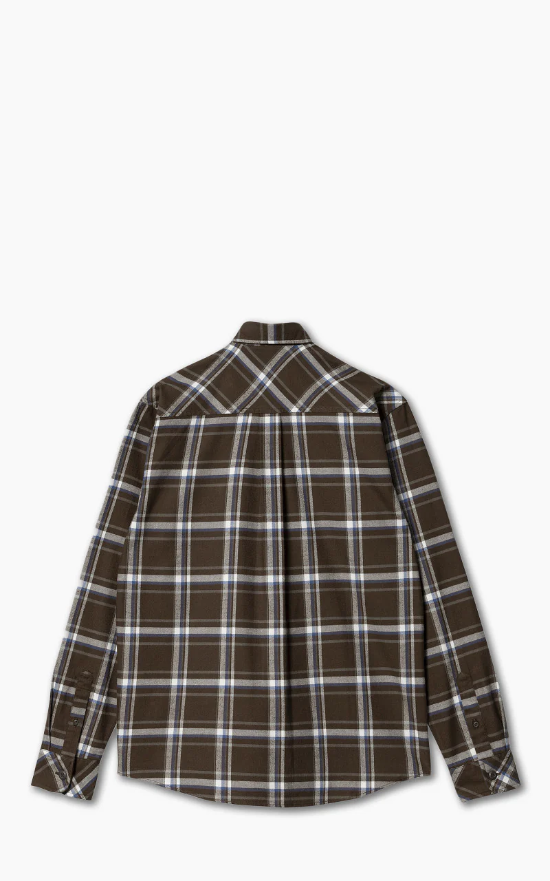 Carhartt WIP L/S Barten Shirt Barten Check Buckeye/Buckeye - Image 3