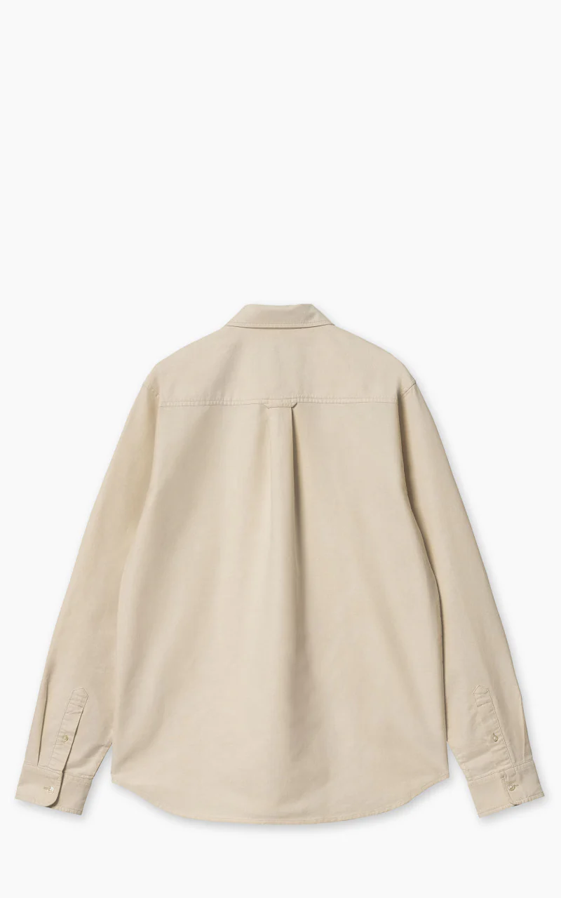 Carhartt WIP L/S C-Logo Shirt Cornsilk/White - Image 4