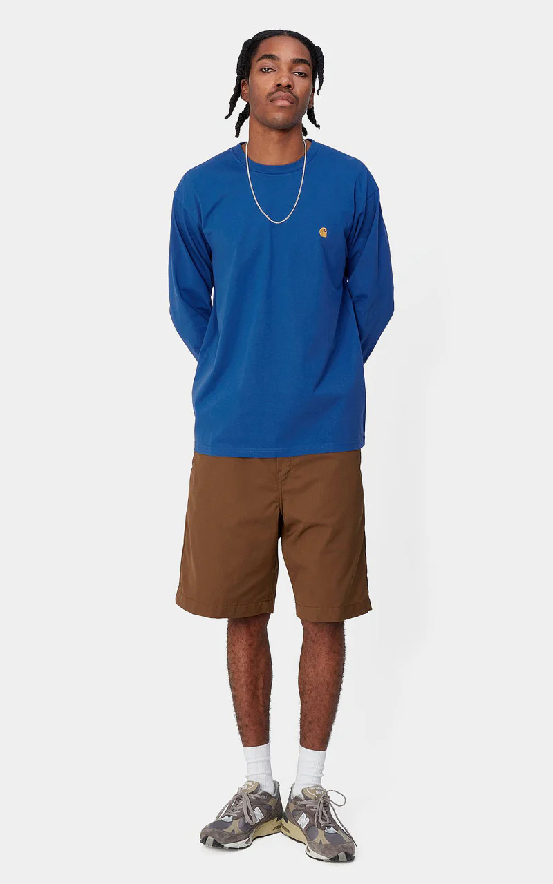 Carhartt WIP L/S Chase T-Shirt Acapulco/Gold - Image 4