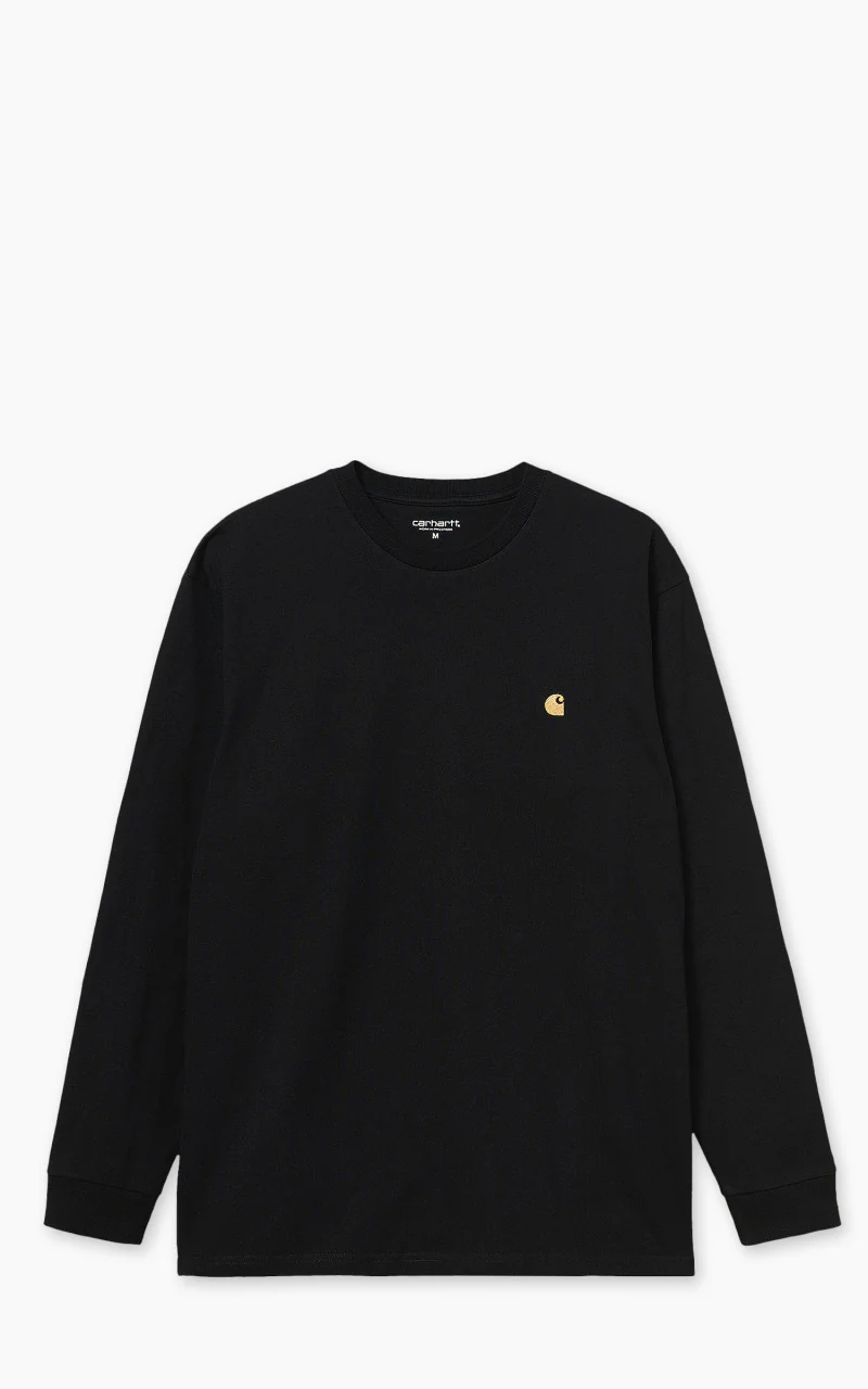 Carhartt WIP L/S Chase T-Shirt Black/Gold