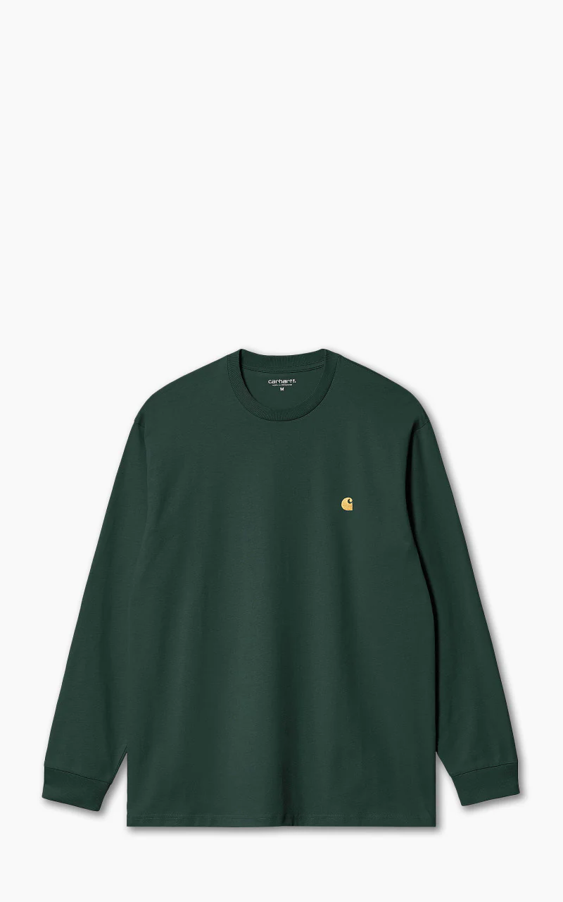 Carhartt WIP L/S Chase T-Shirt Discovery Green/Gold