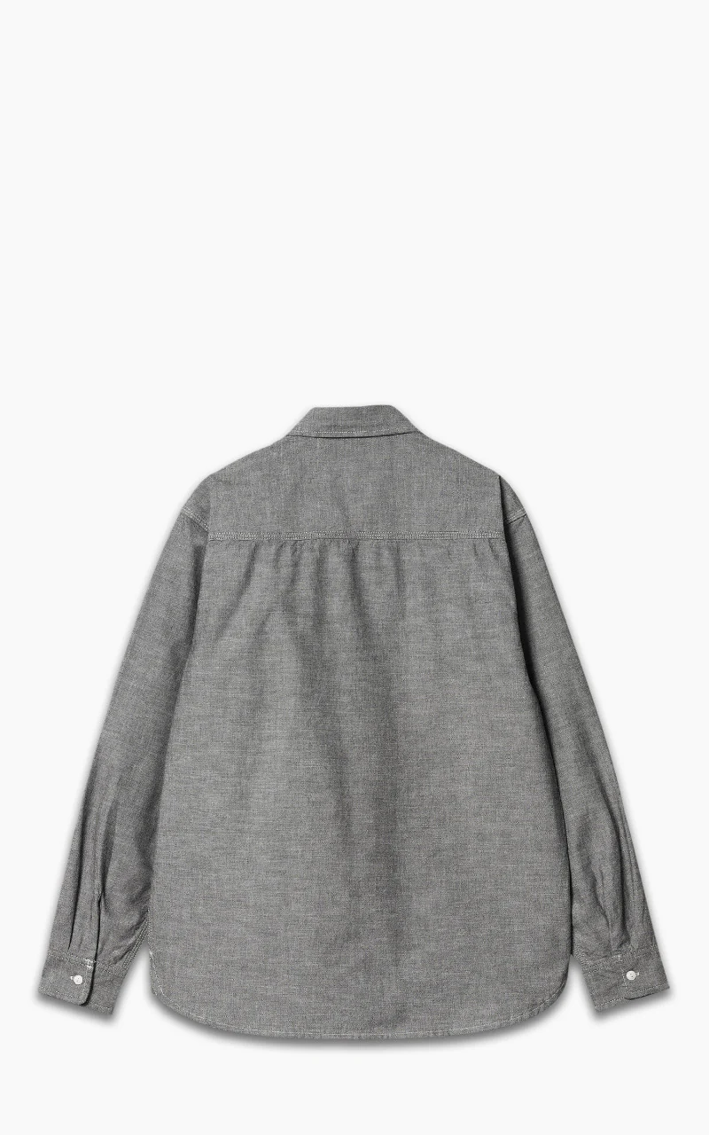 Carhartt WIP L/S Clink Heart Shirt Black Rinsed - Image 3
