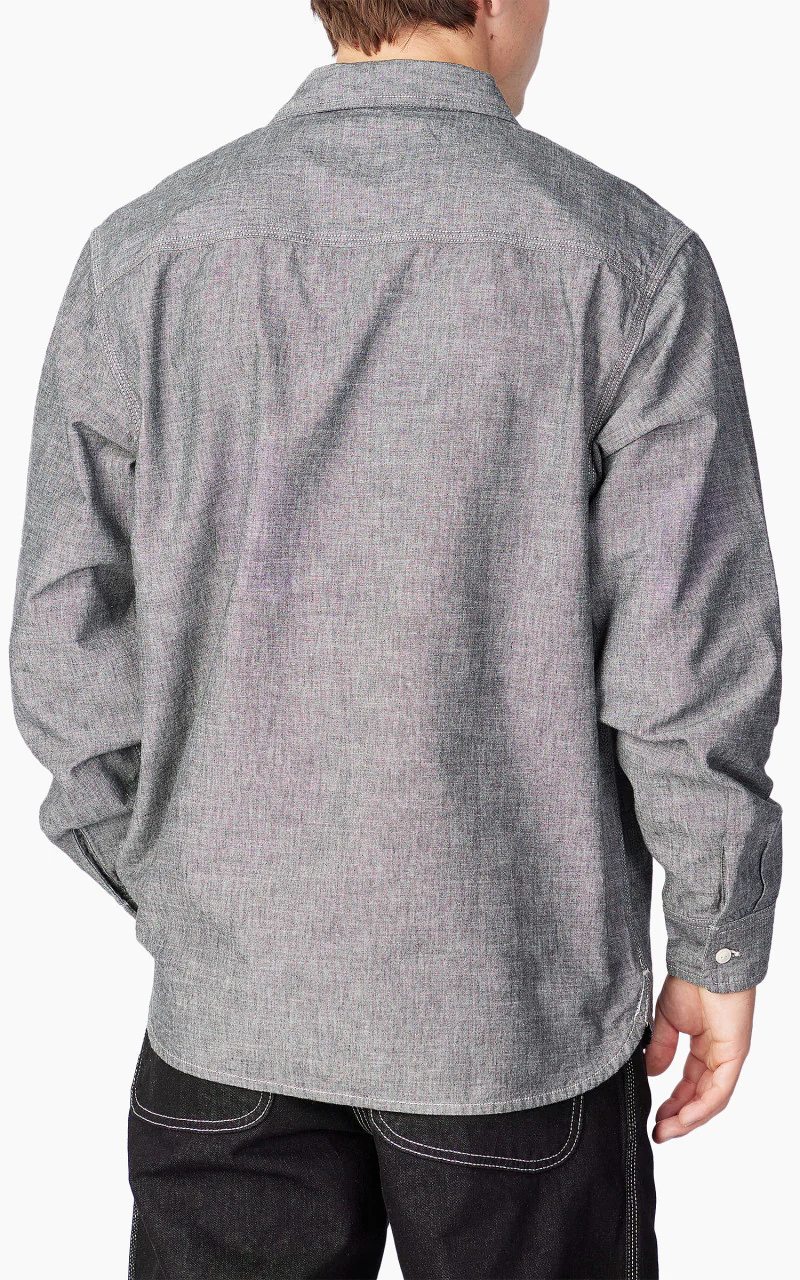 Carhartt WIP L/S Clink Heart Shirt Black Rinsed - Image 7