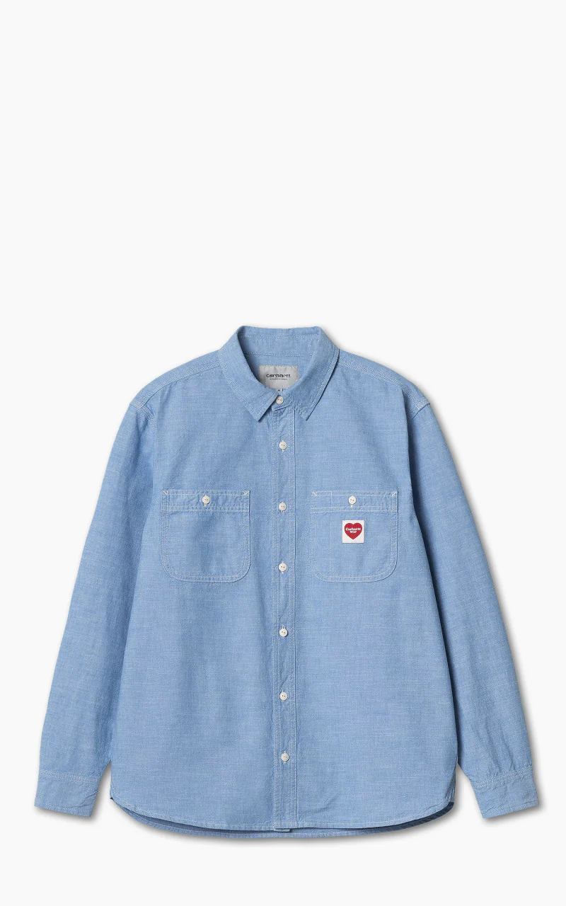 Carhartt WIP L/S Clink Heart Shirt Bleach Rinsed