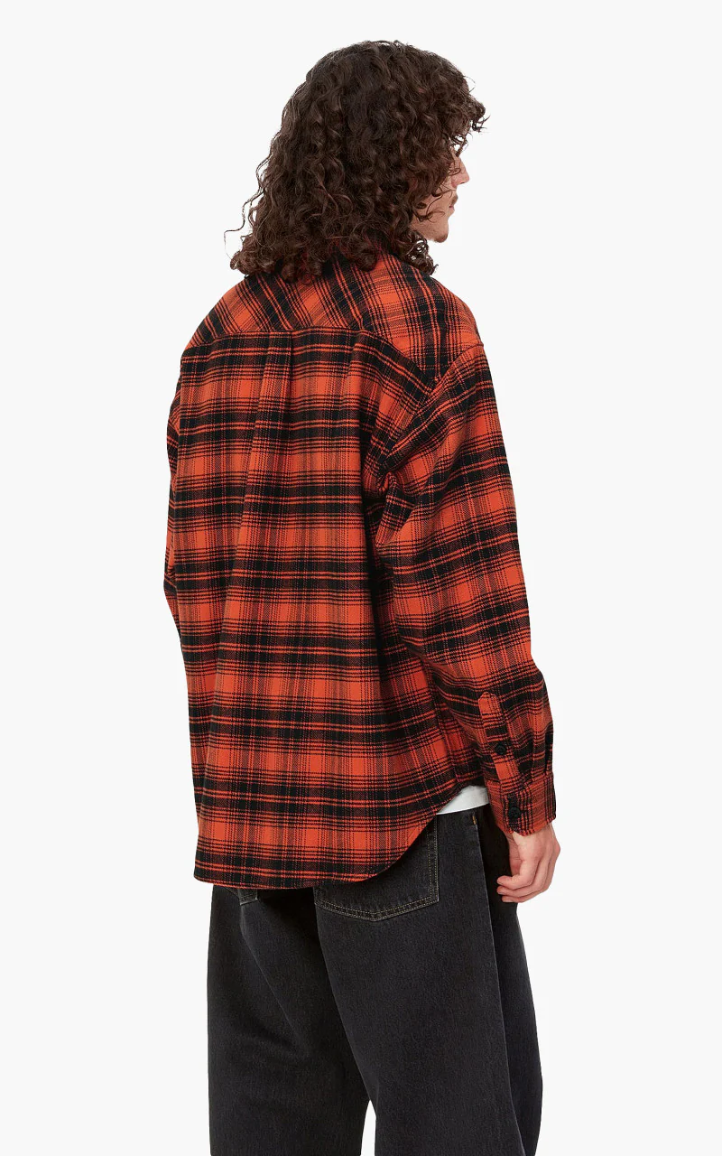 Carhartt WIP L/S Krenz Shirt Krenz Check/Brick - Image 5