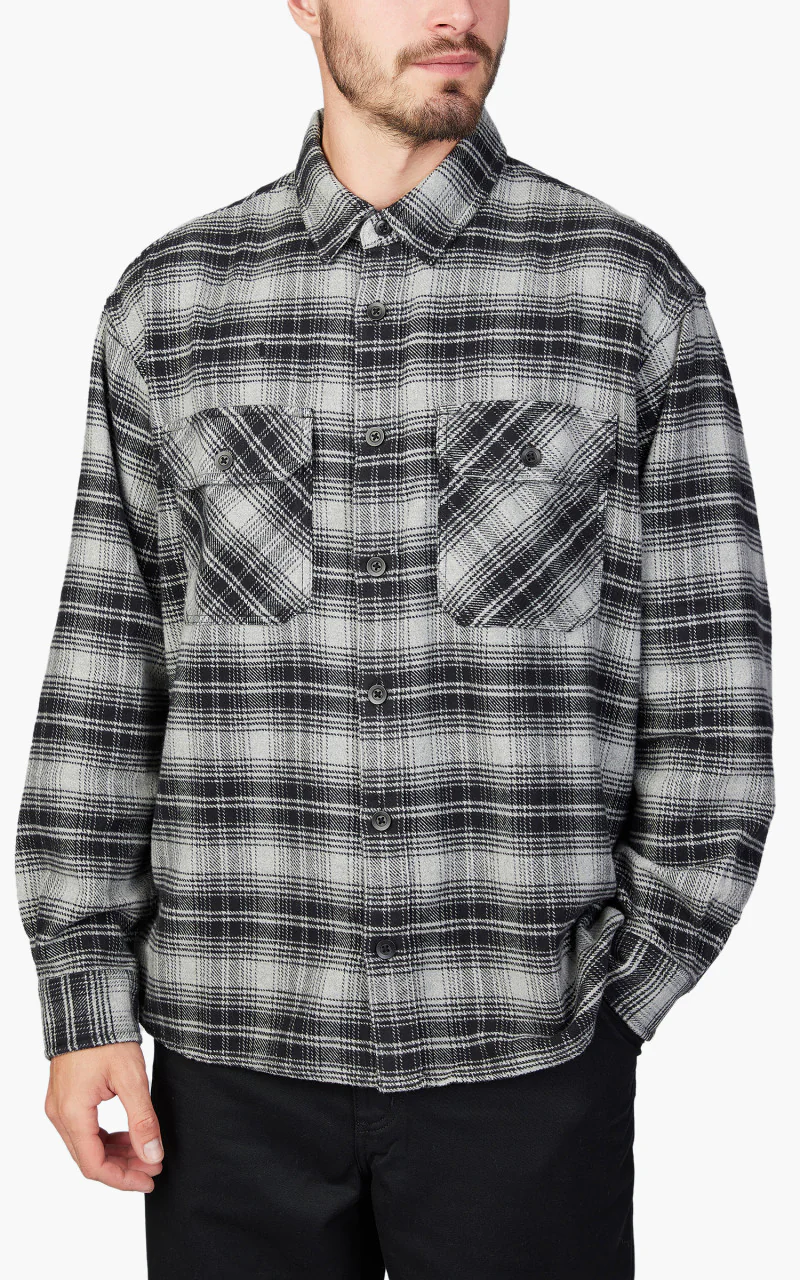 Carhartt WIP L/S Krenz Shirt Krenz Check/Grey Heather - Image 4