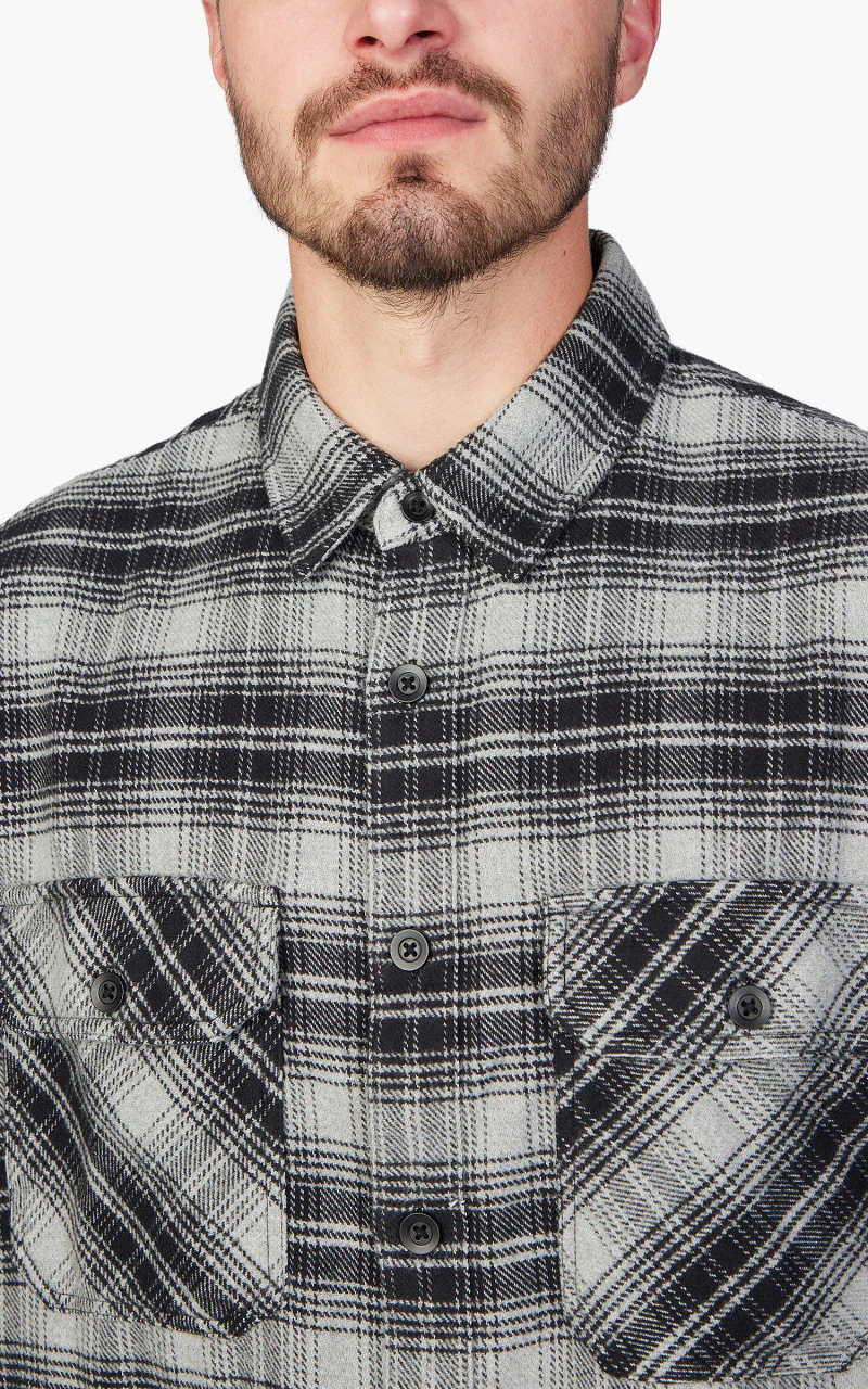 Carhartt WIP L/S Krenz Shirt Krenz Check/Grey Heather - Image 5