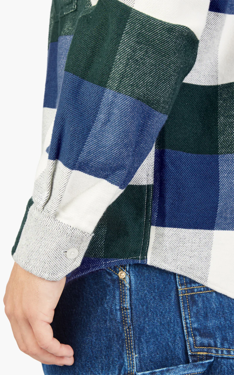 Carhartt WIP L/S Lyman Shirt Lyman Check/Discovery Green - Image 6
