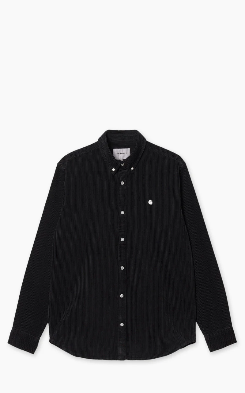 Carhartt WIP L/S Madison Cord Shirt Black/Wax