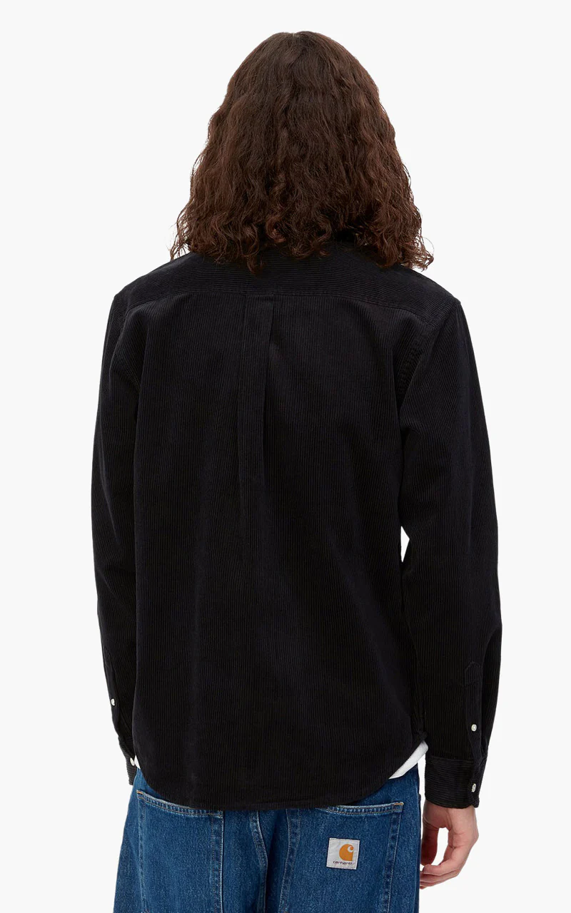 Carhartt WIP L/S Madison Cord Shirt Black/Wax - Image 3