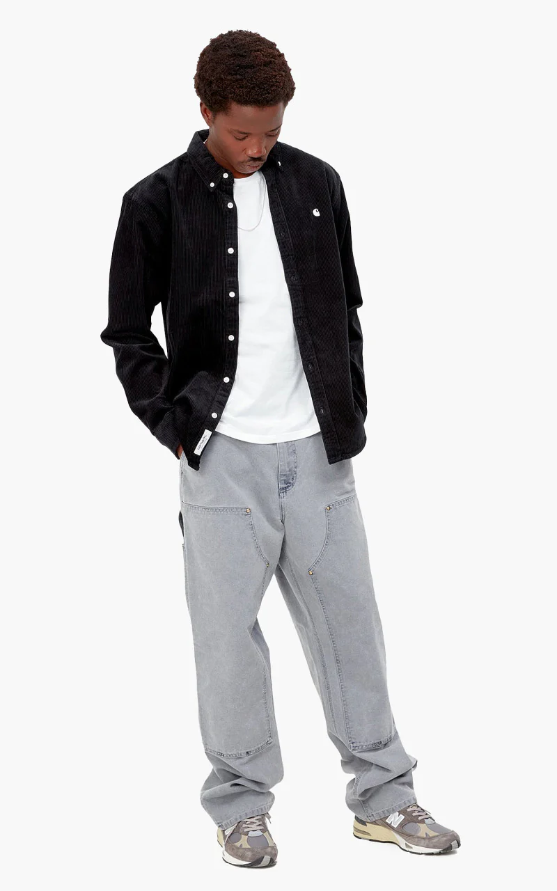 Carhartt WIP L/S Madison Cord Shirt Black/Wax - Image 5