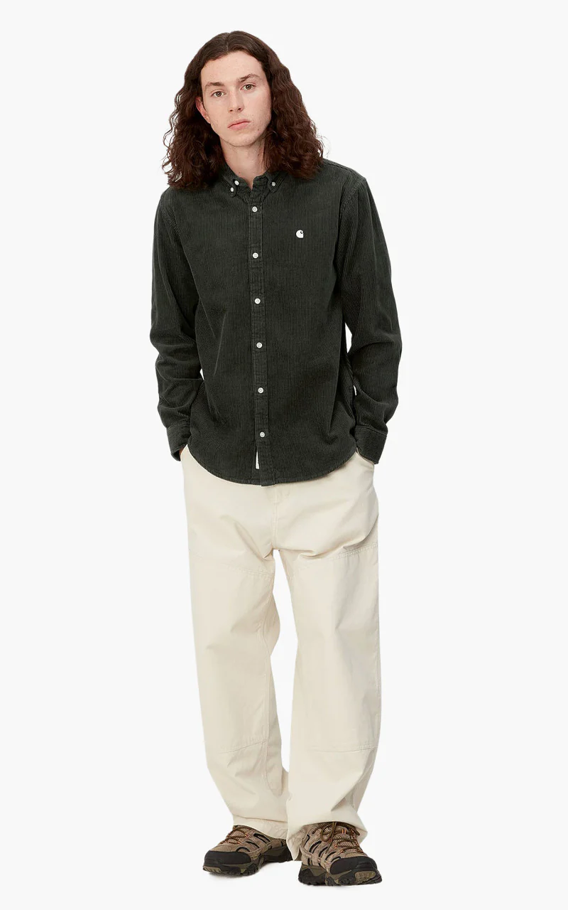 Carhartt WIP L/S Madison Cord Shirt Plant/Wax - Image 4