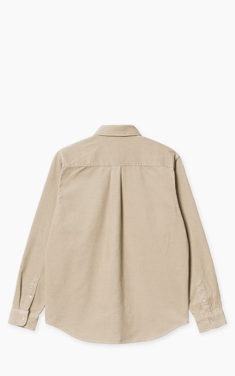 Carhartt WIP L/S Madison Cord Shirt Wall/Black - Image 3
