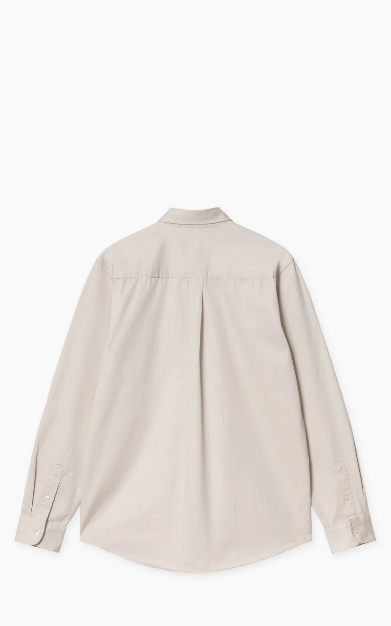Carhartt WIP L/S Madison Shirt Moonbeam/Black - Image 3