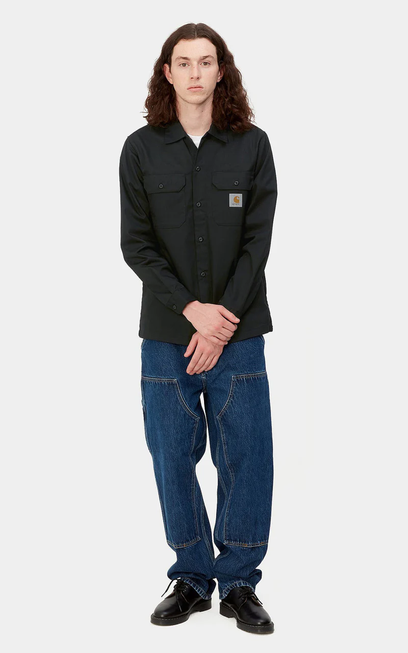 Carhartt WIP L/S Master Shirt Black - Image 2