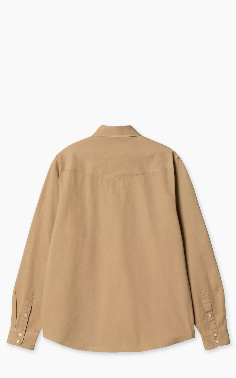 Carhartt WIP L/S Santa Fe Shirt Dusty H Brown - Image 2