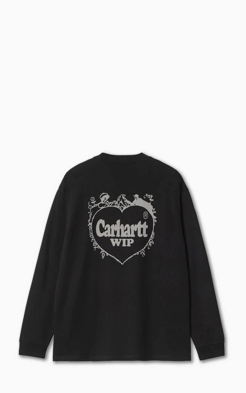 Carhartt WIP L/S Spree T-Shirt Black/Grey - Image 3