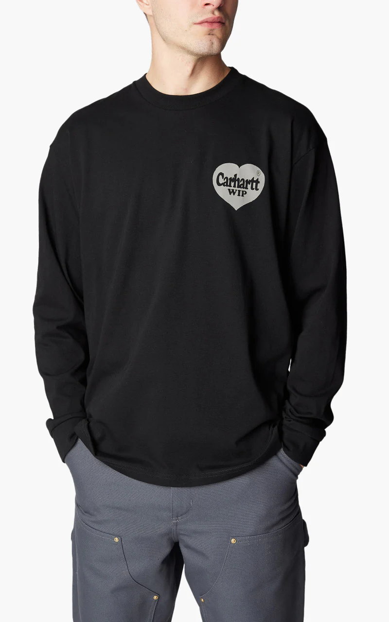 Carhartt WIP L/S Spree T-Shirt Black/Grey - Image 4
