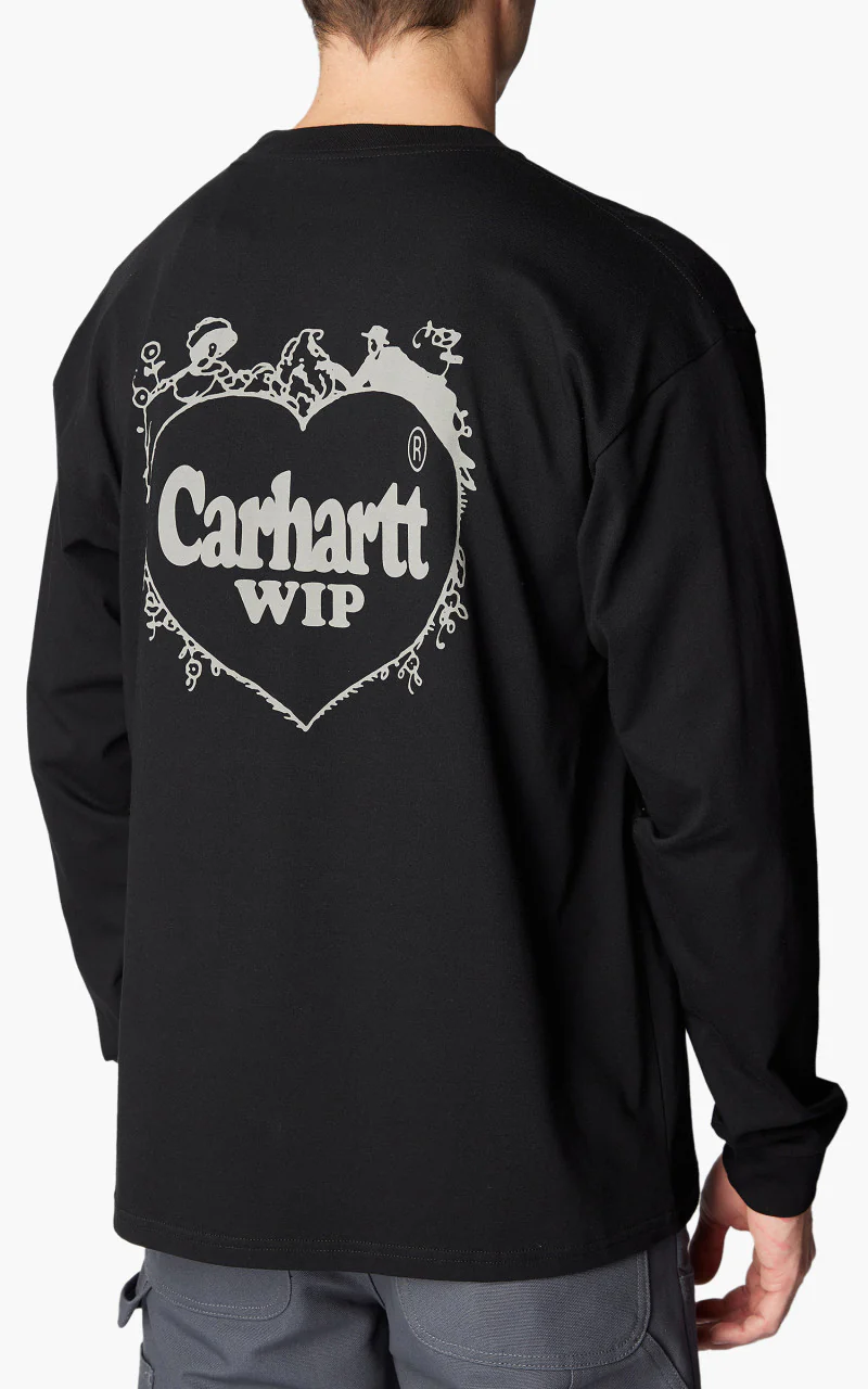 Carhartt WIP L/S Spree T-Shirt Black/Grey - Image 5