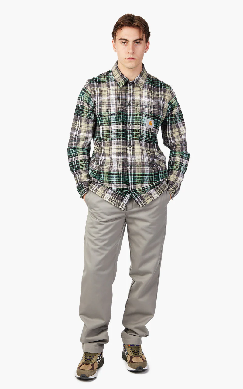 Carhartt WIP L/S Valmon Check Shirt Valmon Check/Botanic - Image 2