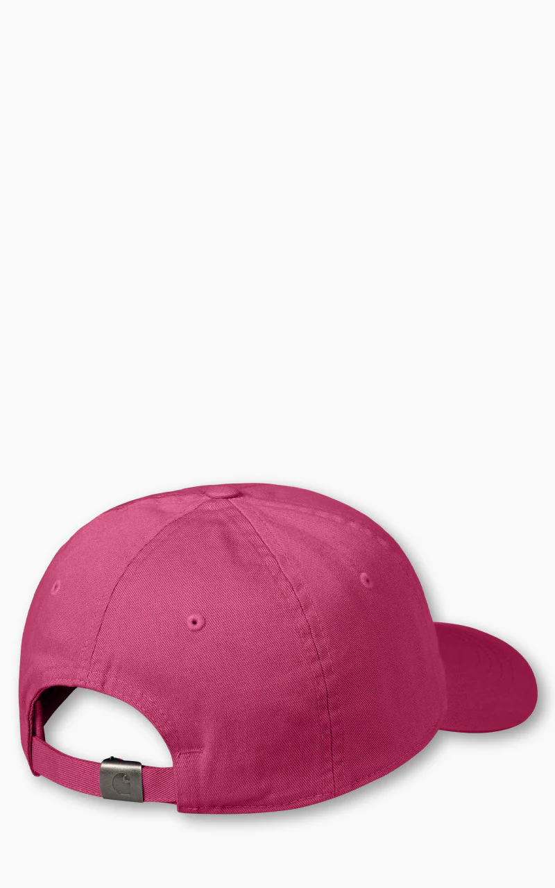 Carhartt WIP Madison Logo Cap Magenta/White - Image 3