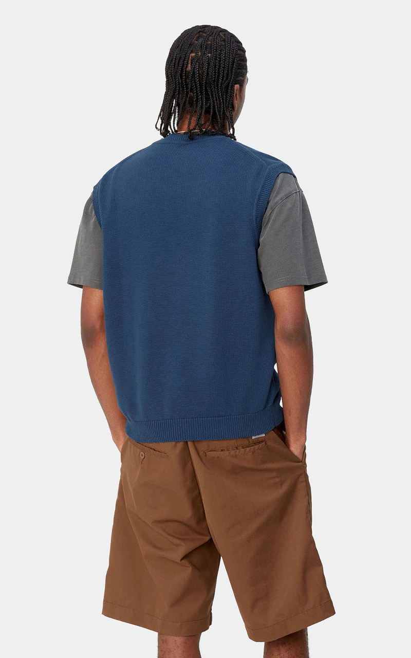 Carhartt WIP Madison Vest Sweater Elder/Wax - Image 4
