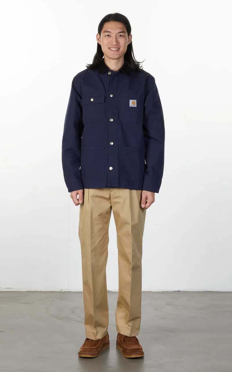 Carhartt WIP Michigan Coat Dark Navy/Black Rinsed - Image 2