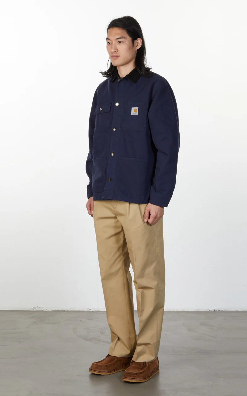 Carhartt WIP Michigan Coat Dark Navy/Black Rinsed - Image 5