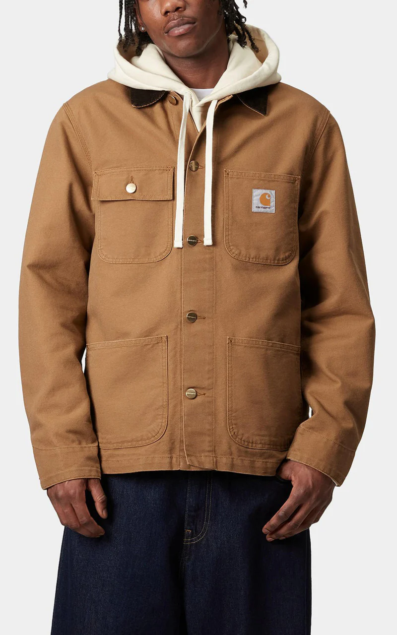 Carhartt WIP Michigan Coat Dearborn Canvas Rinsed Hamilton Brown/Tobacco - Image 2