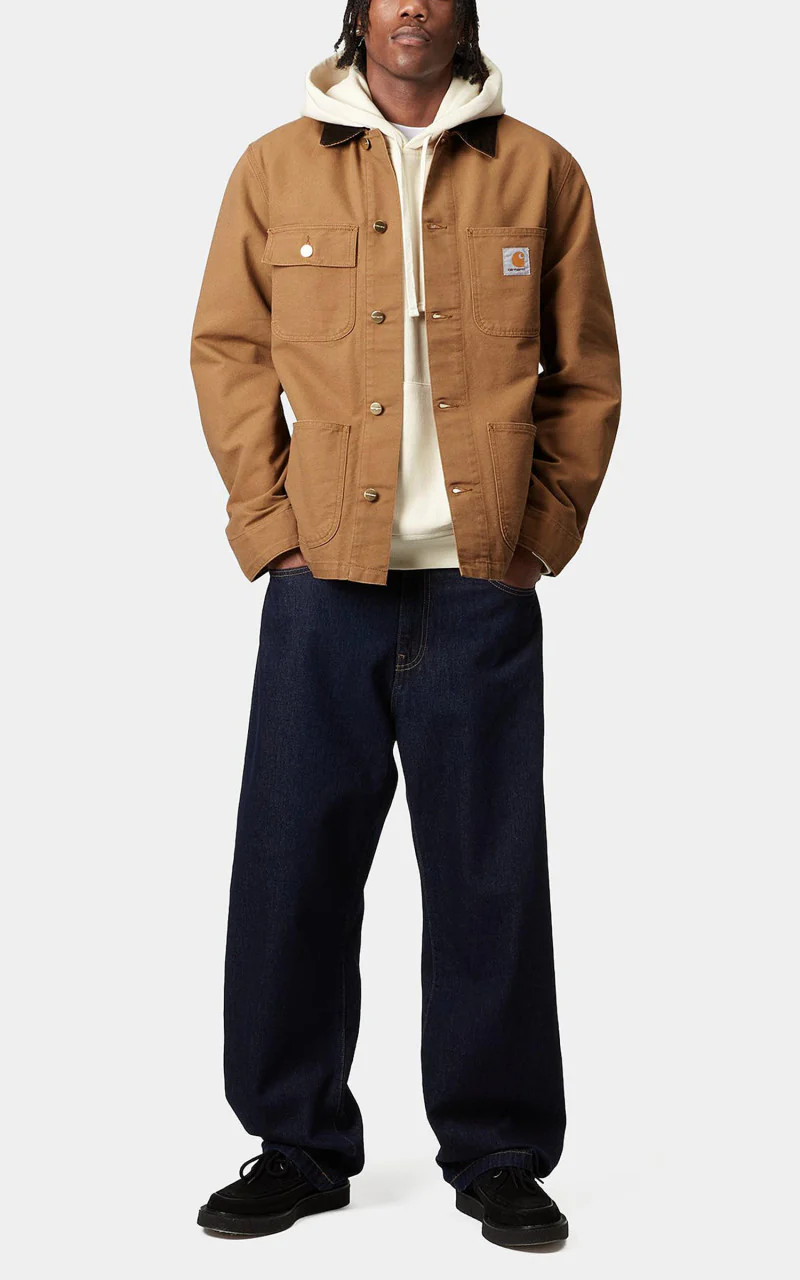Carhartt WIP Michigan Coat Dearborn Canvas Rinsed Hamilton Brown/Tobacco - Image 5