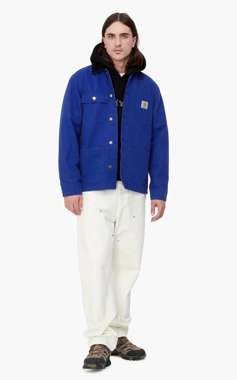 Carhartt WIP Michigan Coat Lazurite/Black Rinsed - Image 2