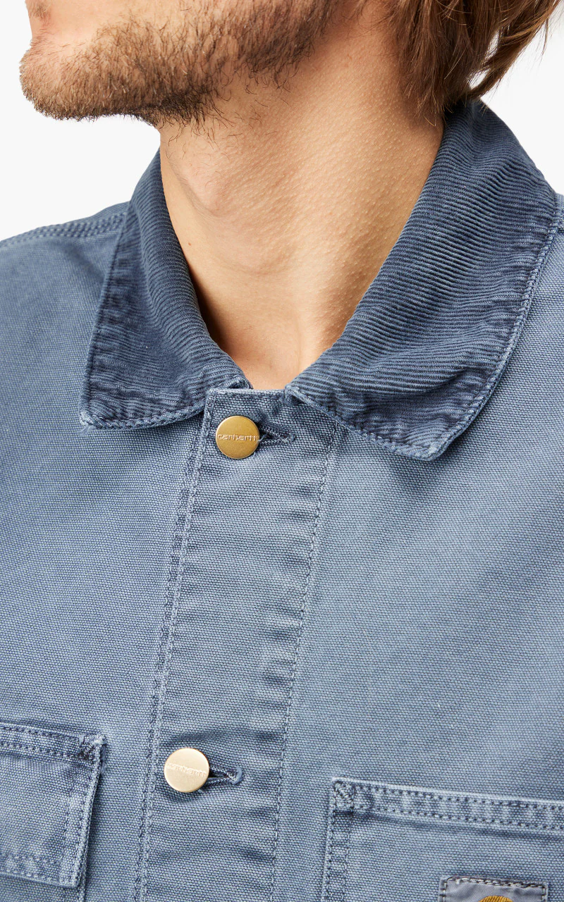 Carhartt WIP Michigan Coat Storm Blue Faded - Image 10