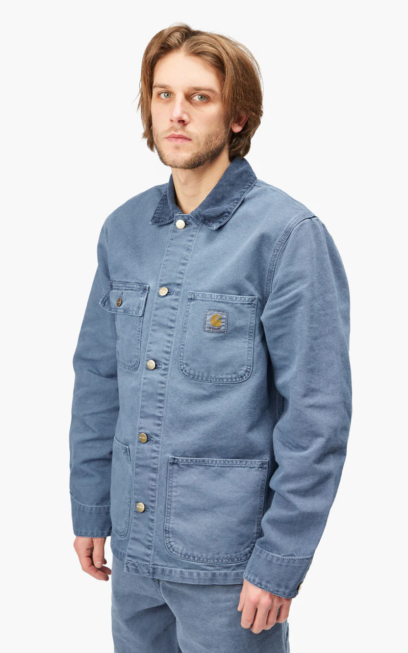 Carhartt WIP Michigan Coat Storm Blue Faded - Image 4
