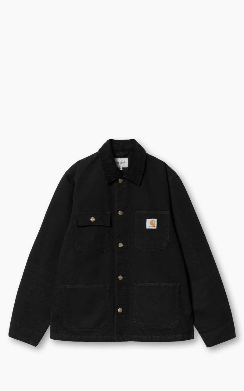 Carhartt WIP Michigan Coat Summer Dearborn Canvas Black/Black Aged