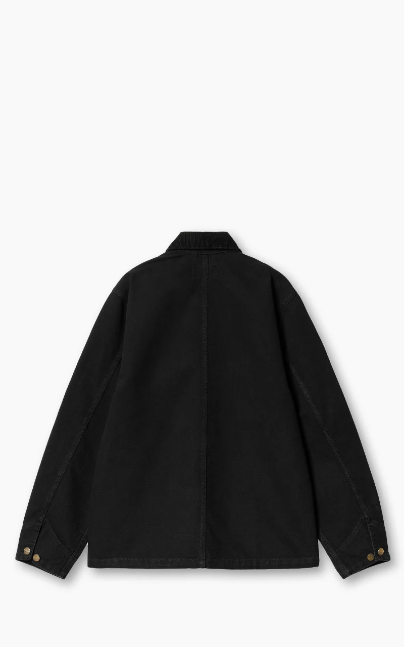 Carhartt WIP Michigan Coat Summer Dearborn Canvas Black/Black Aged - Image 3