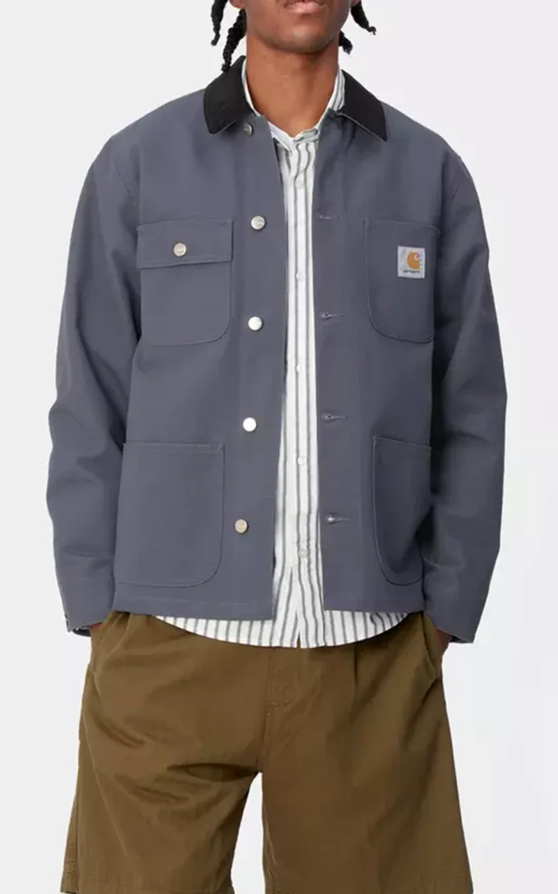 Carhartt WIP Michigan Coat Summer Dearborn Canvas Rigid Zeus - Image 4