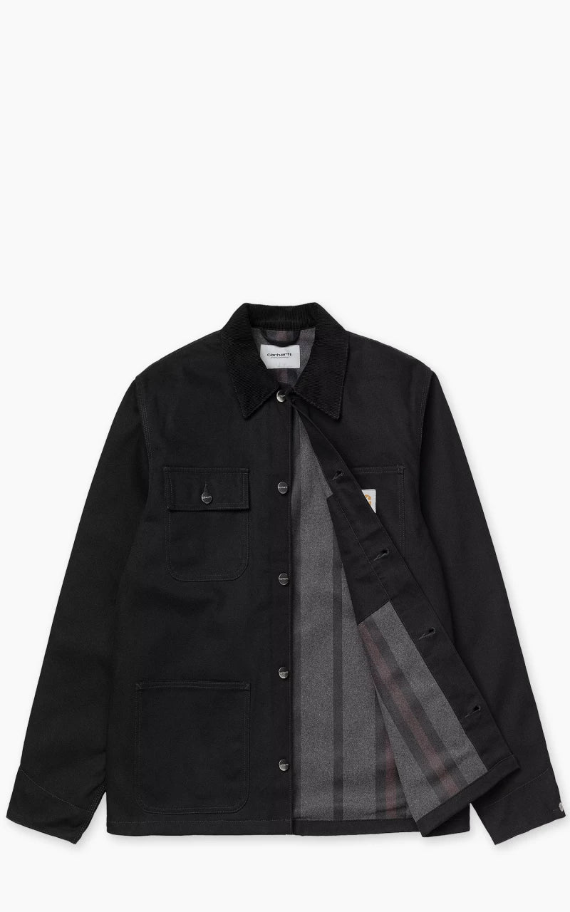 Carhartt WIP Michigan Coat Winter Dearborn Canvas Rigid Black/Black - Image 2