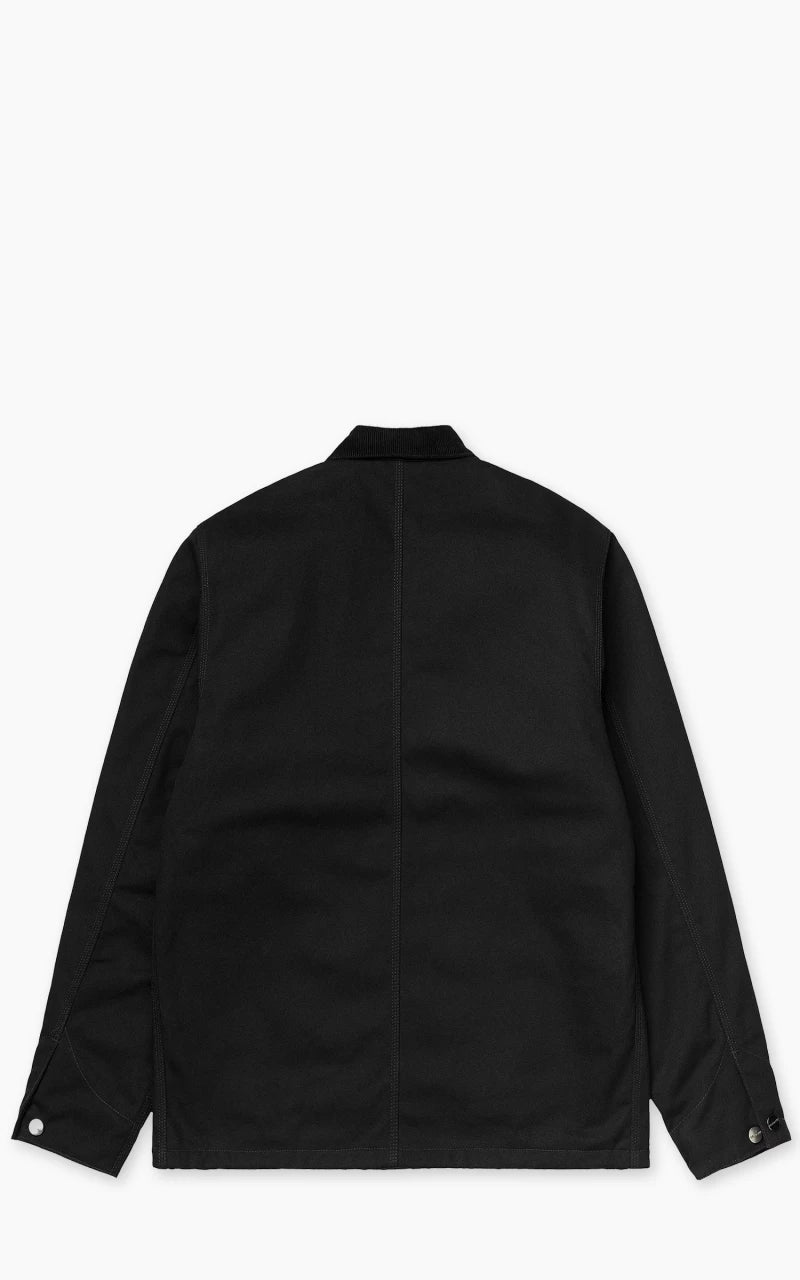 Carhartt WIP Michigan Coat Winter Dearborn Canvas Rigid Black/Black - Image 3