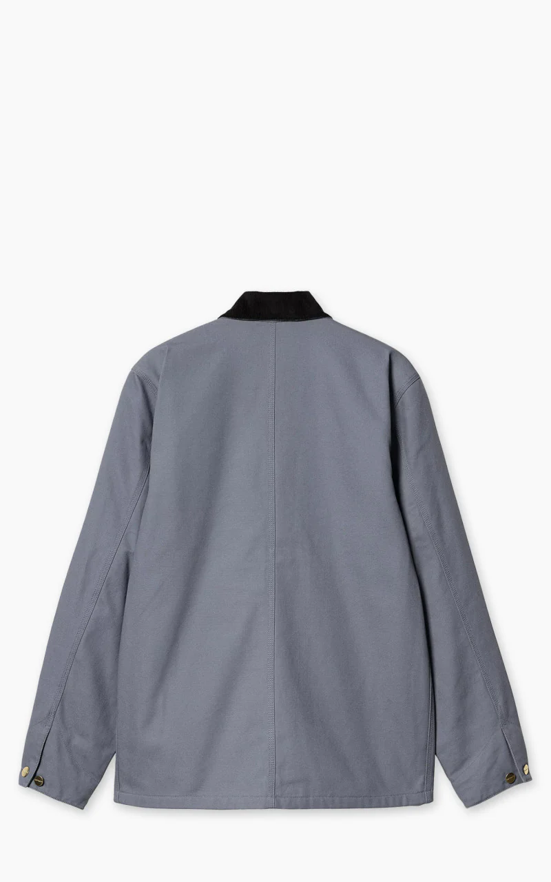 Carhartt WIP Michigan Coat Winter Dearborn Canvas Dove Grey/Black - Image 6