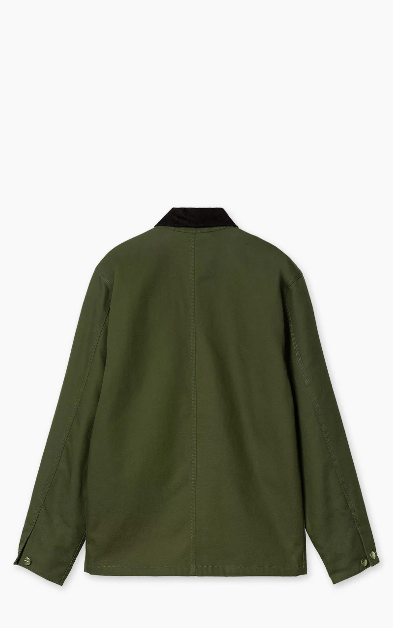 Carhartt WIP Michigan Coat Winter Dearborn Canvas Tarragon/Black - Image 5