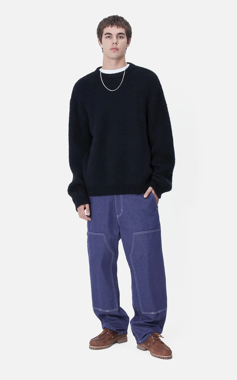 Carhartt WIP Midland Double Knee Pant Northfield Color Denim Aura - Image 2