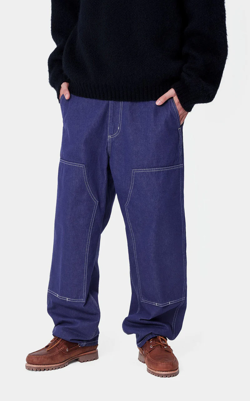 Carhartt WIP Midland Double Knee Pant Northfield Color Denim Aura - Image 4