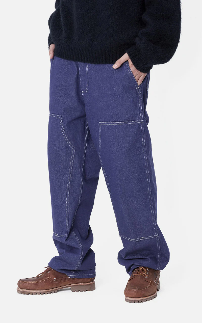 Carhartt WIP Midland Double Knee Pant Northfield Color Denim Aura - Image 5