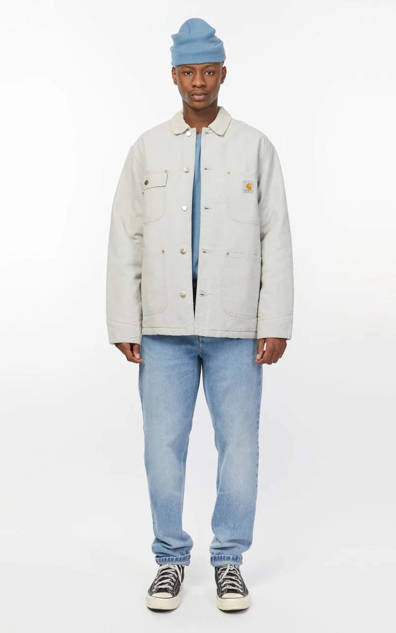 Carhartt WIP Newel Pant Blue Light Used Washed - Image 2