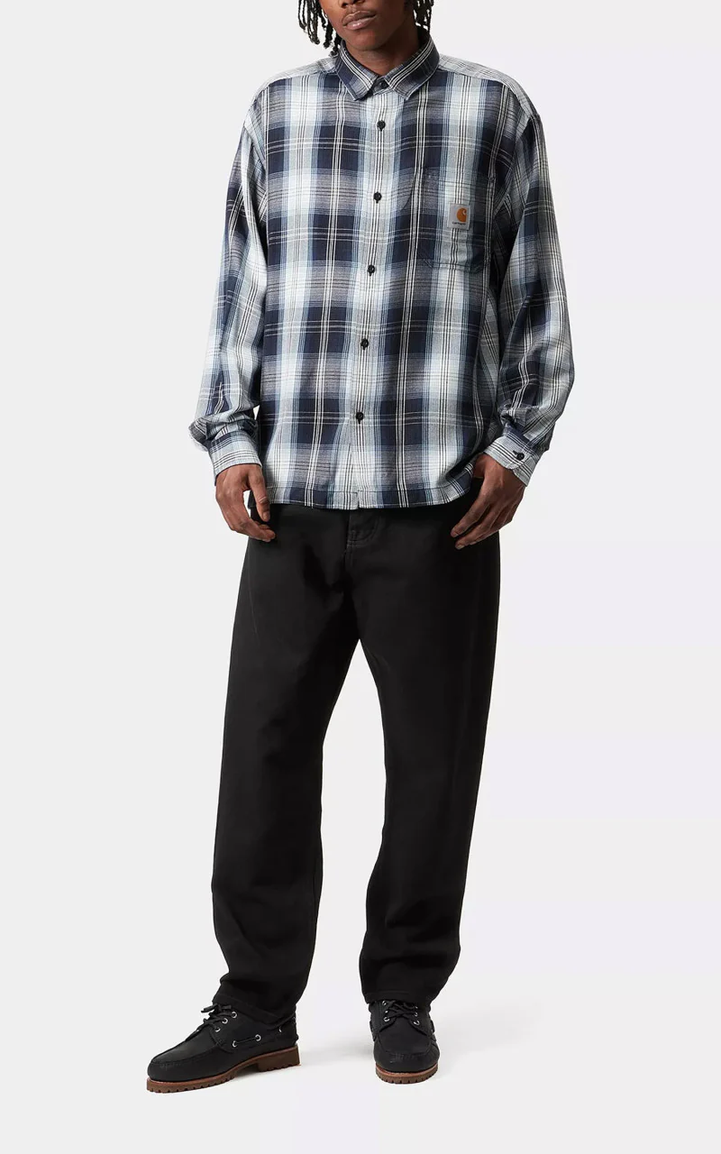Carhartt WIP Newel Pant Maitland Denim One Wash Black - Image 2