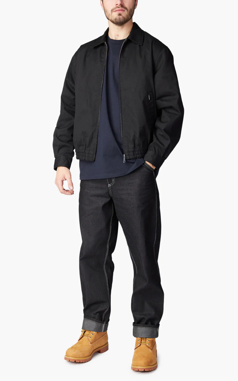 Carhartt WIP Newhaven Jacket Black Rinsed - Image 2