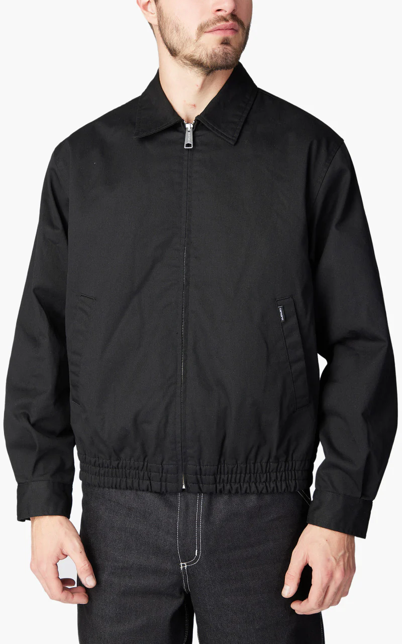 Carhartt WIP Newhaven Jacket Black Rinsed - Image 3