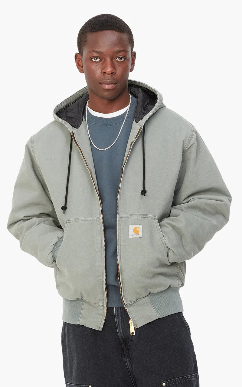 Carhartt WIP OG Active Jacket Aged Canvas Smoke Green - Image 5