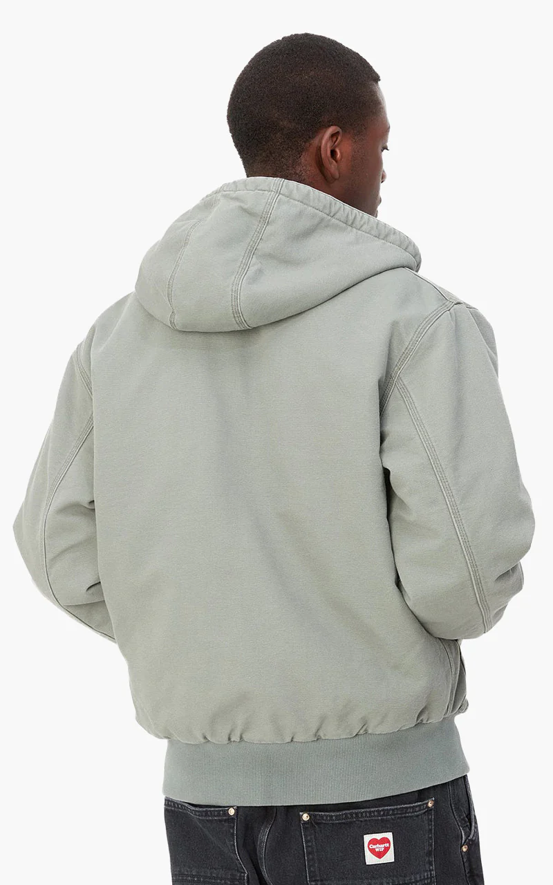 Carhartt WIP OG Active Jacket Aged Canvas Smoke Green - Image 6